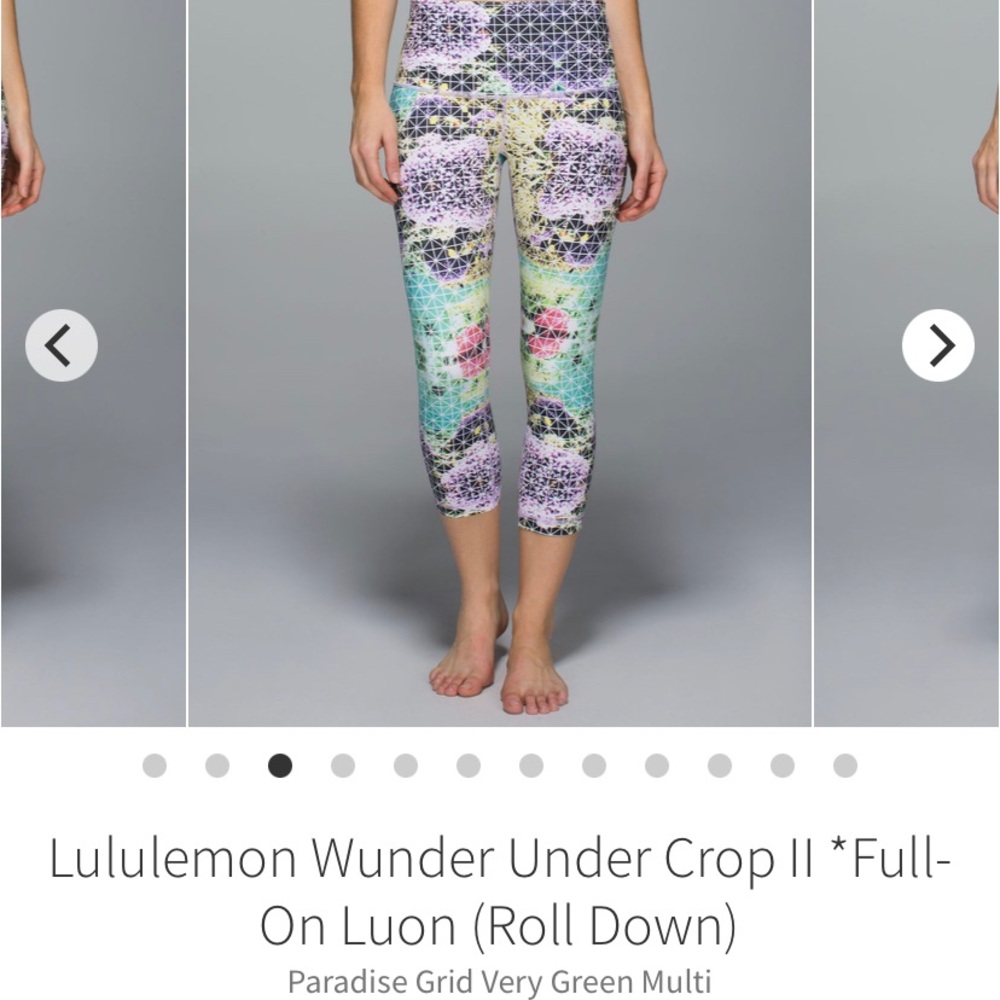 Rare Lululemon Paradise Grid Crop